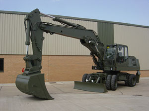 O & K MH6 Wheeled Excavator - Govsales of ex military vehicles for sale, mod surplus